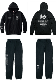 KNOCK OUT×inspiritコラボ スウェットセットアップ キッズ