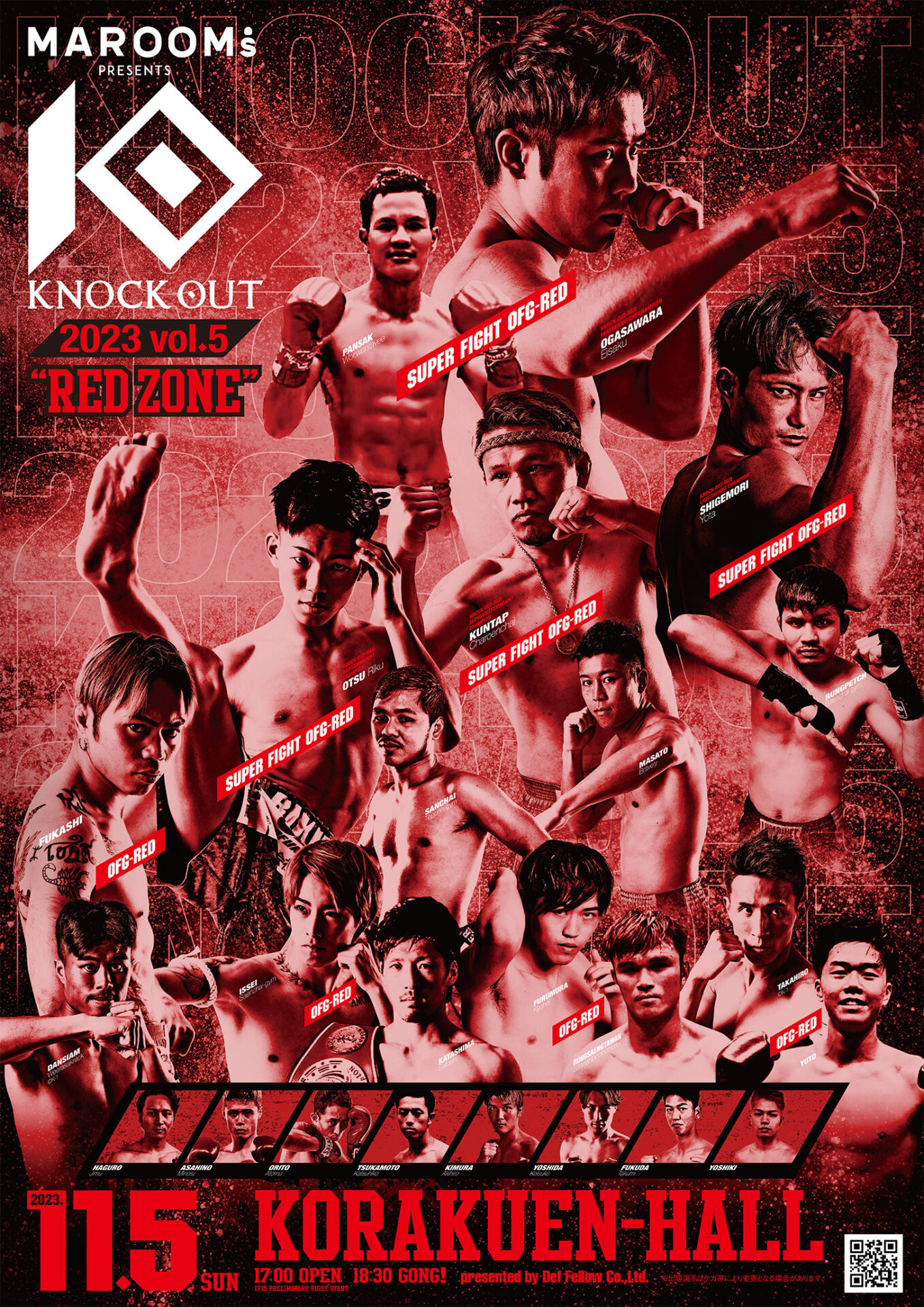 10919MAROOMS presents KNOCK OUT 2023 vol.5 “RED ZONE”